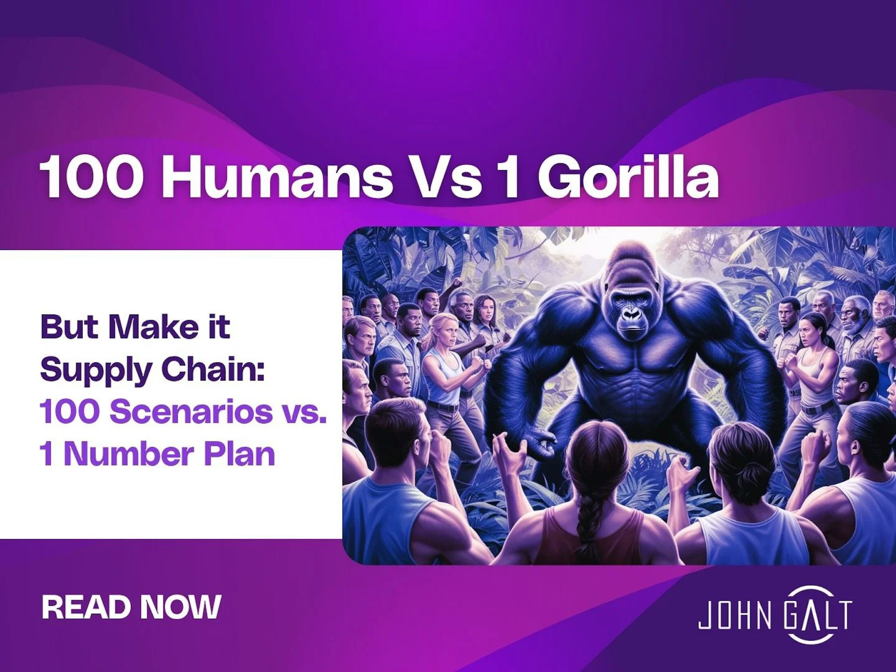 100 Humans Vs 1 Gorilla. But Make it Supply Chain. Thumbnail